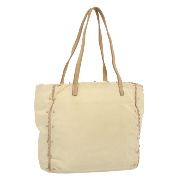PRADA Tote Bag Nylon Beige - Picture 1 of 12